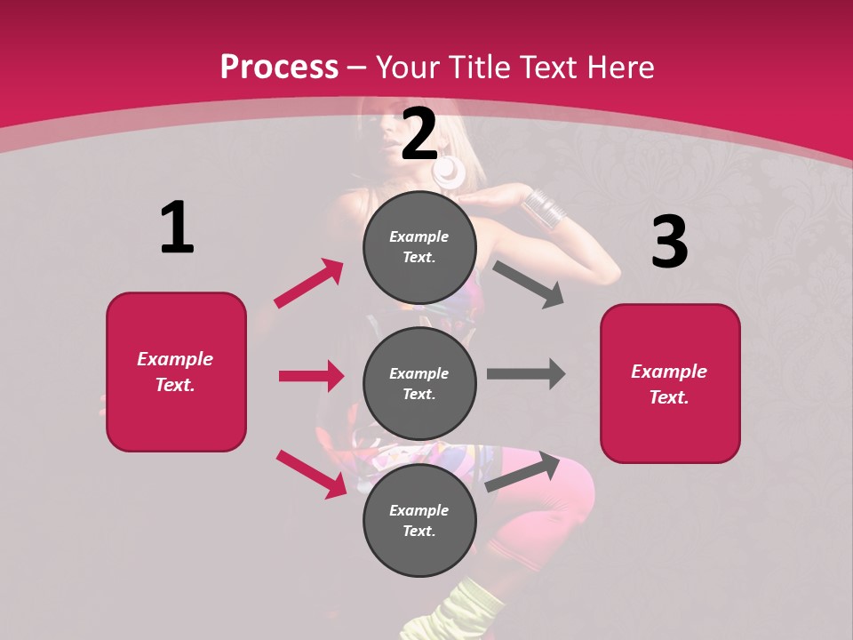 Heat Voluptuous Flirting PowerPoint Template