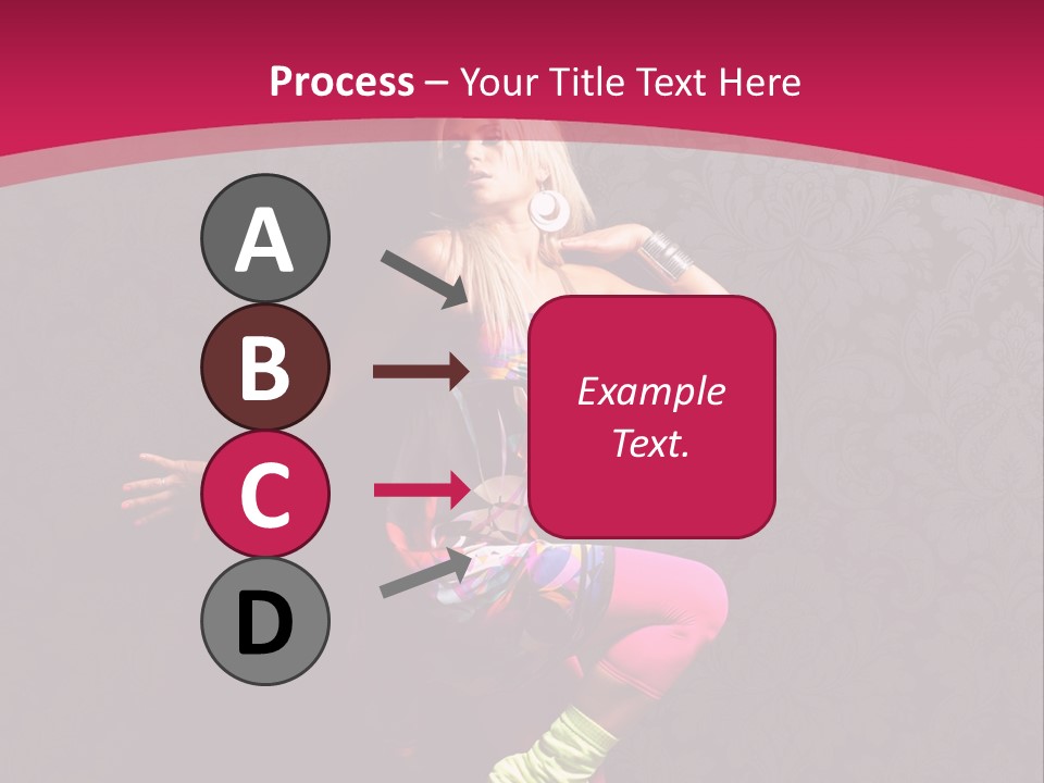 Heat Voluptuous Flirting PowerPoint Template