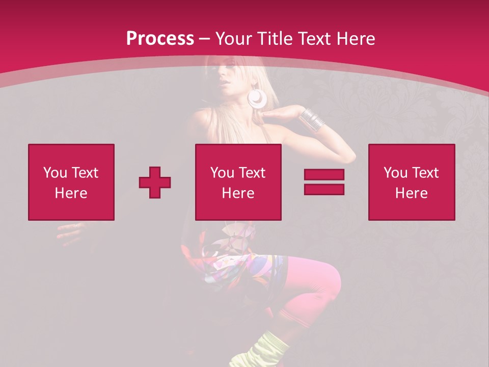 Heat Voluptuous Flirting PowerPoint Template