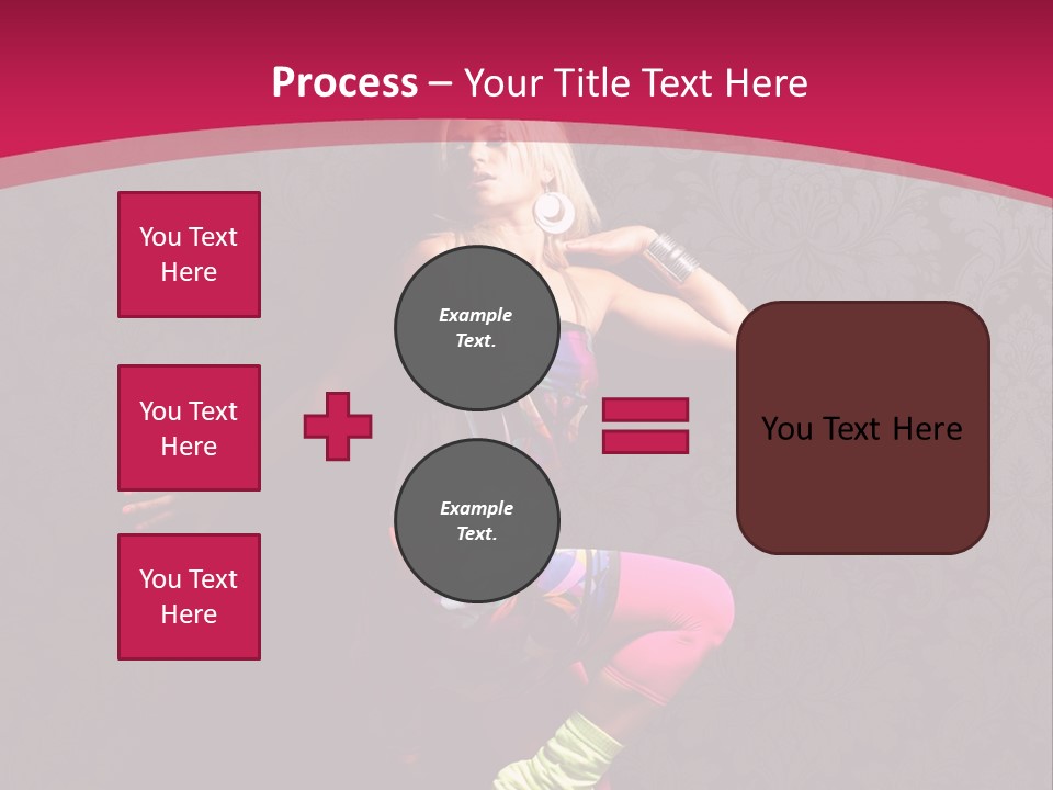 Heat Voluptuous Flirting PowerPoint Template