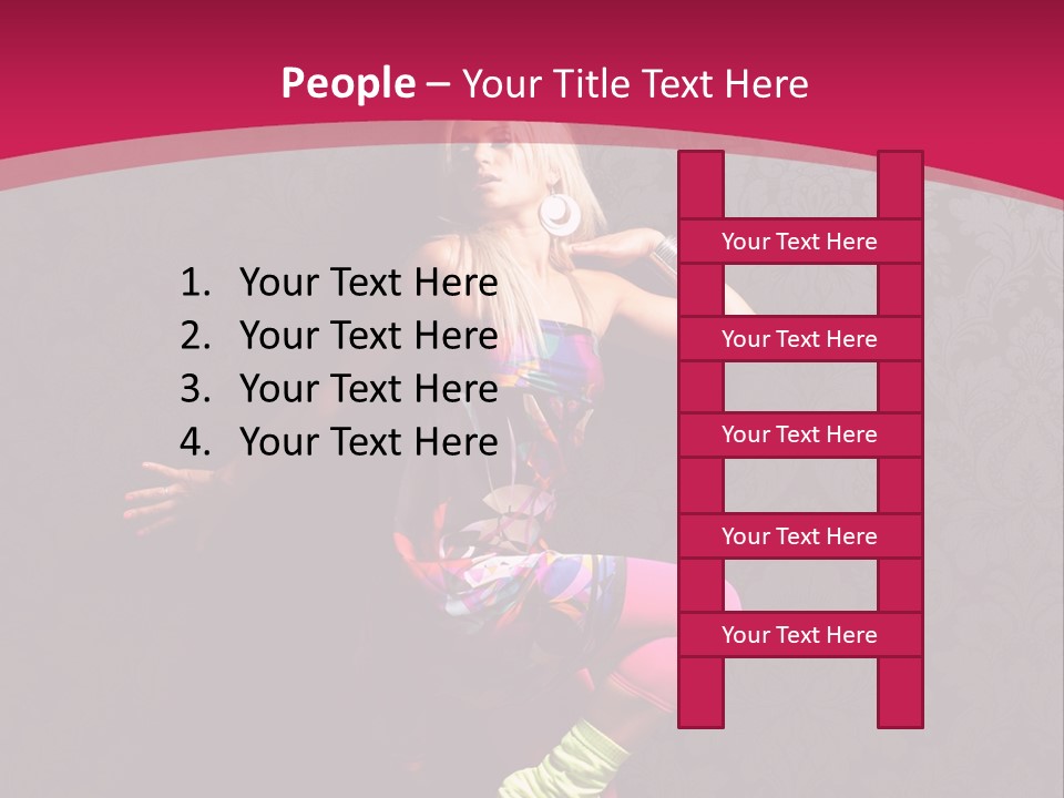 Heat Voluptuous Flirting PowerPoint Template