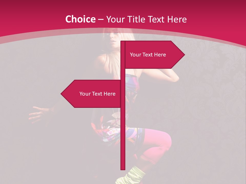 Heat Voluptuous Flirting PowerPoint Template