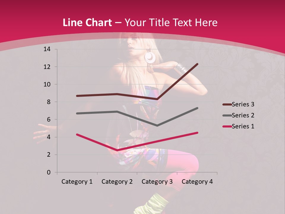 Heat Voluptuous Flirting PowerPoint Template