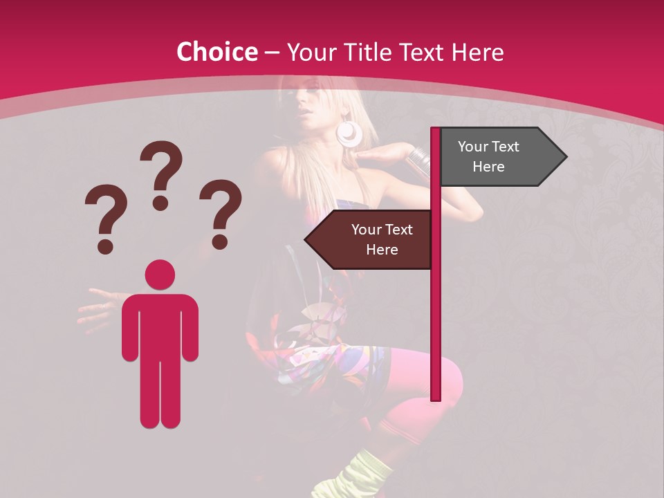 Heat Voluptuous Flirting PowerPoint Template