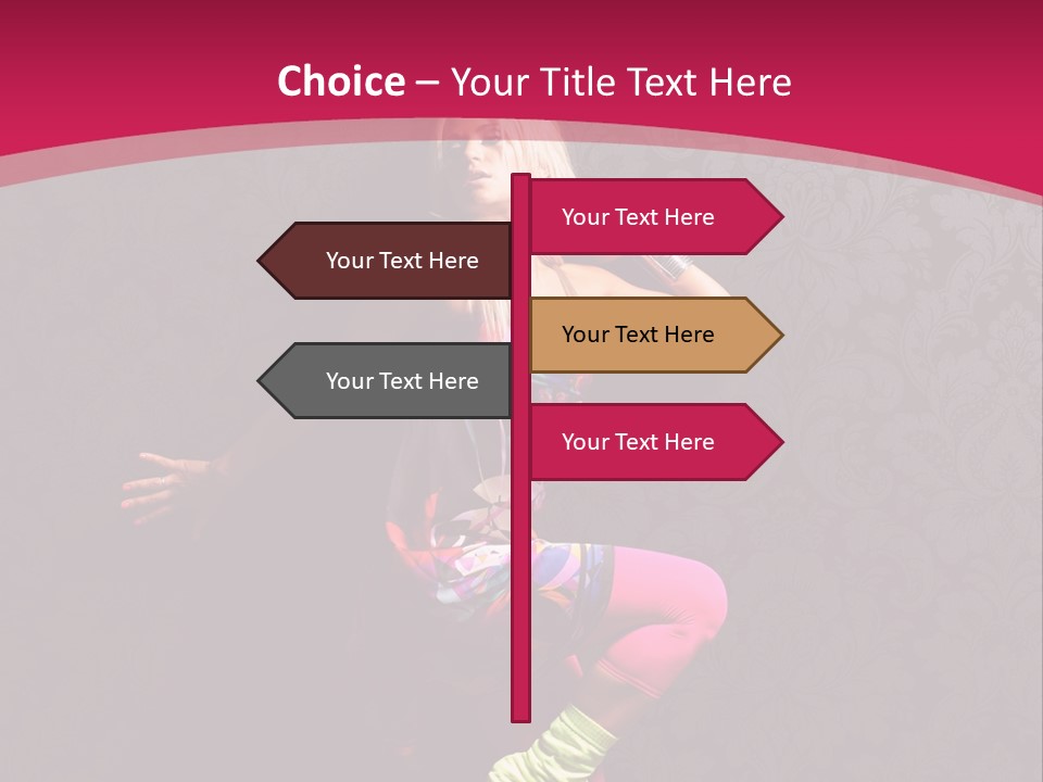 Heat Voluptuous Flirting PowerPoint Template