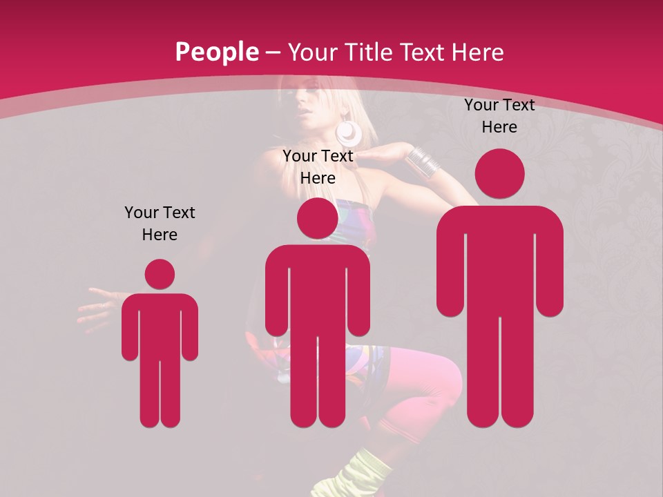 Heat Voluptuous Flirting PowerPoint Template