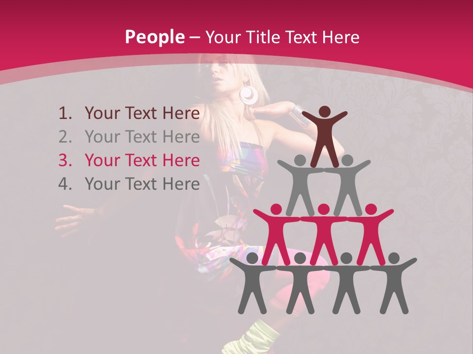 Heat Voluptuous Flirting PowerPoint Template