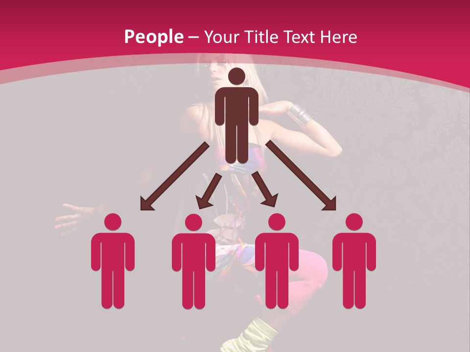 Heat Voluptuous Flirting PowerPoint Template