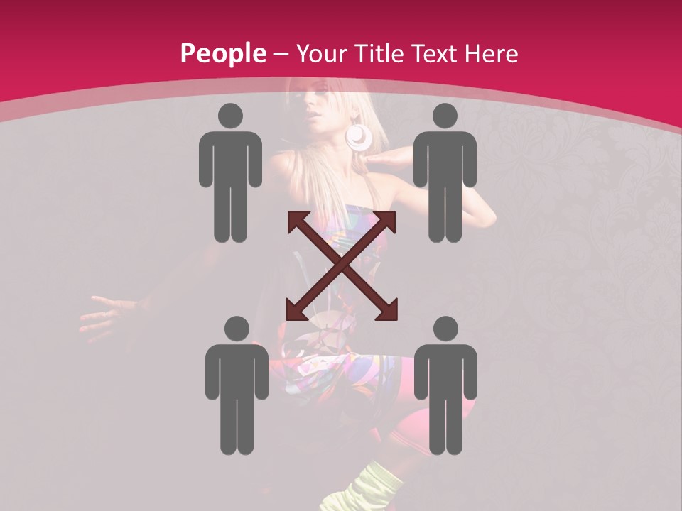 Heat Voluptuous Flirting PowerPoint Template