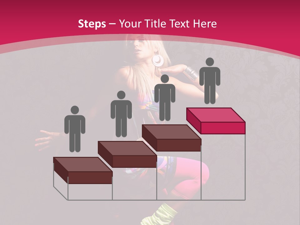 Heat Voluptuous Flirting PowerPoint Template