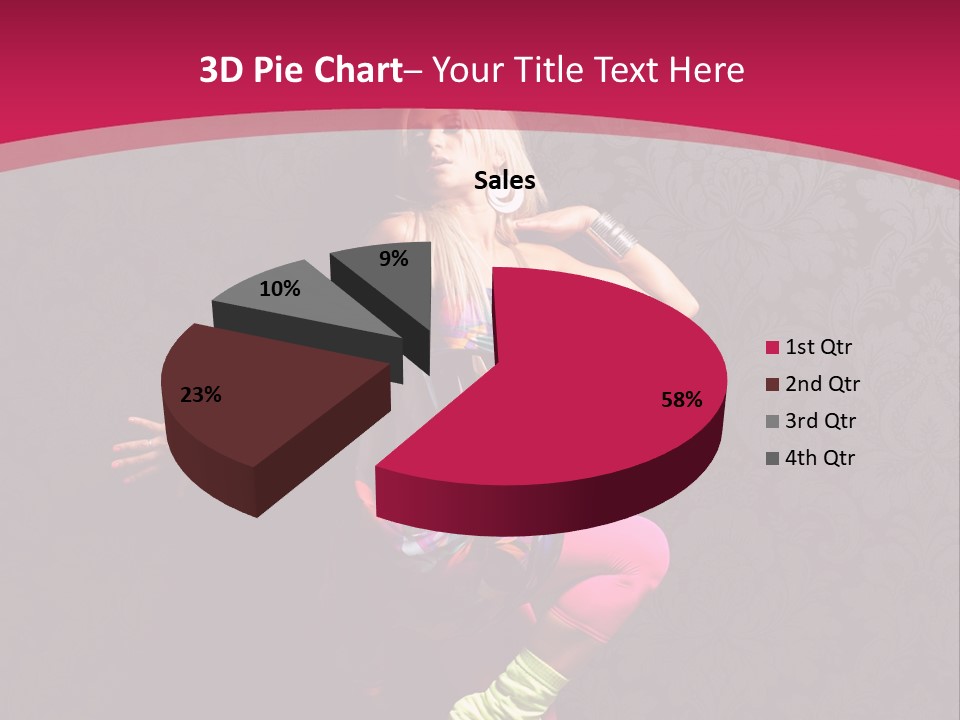 Heat Voluptuous Flirting PowerPoint Template