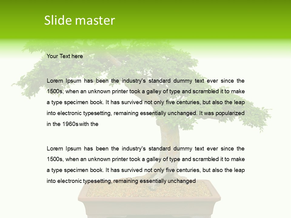 Flower Japan Plant PowerPoint Template