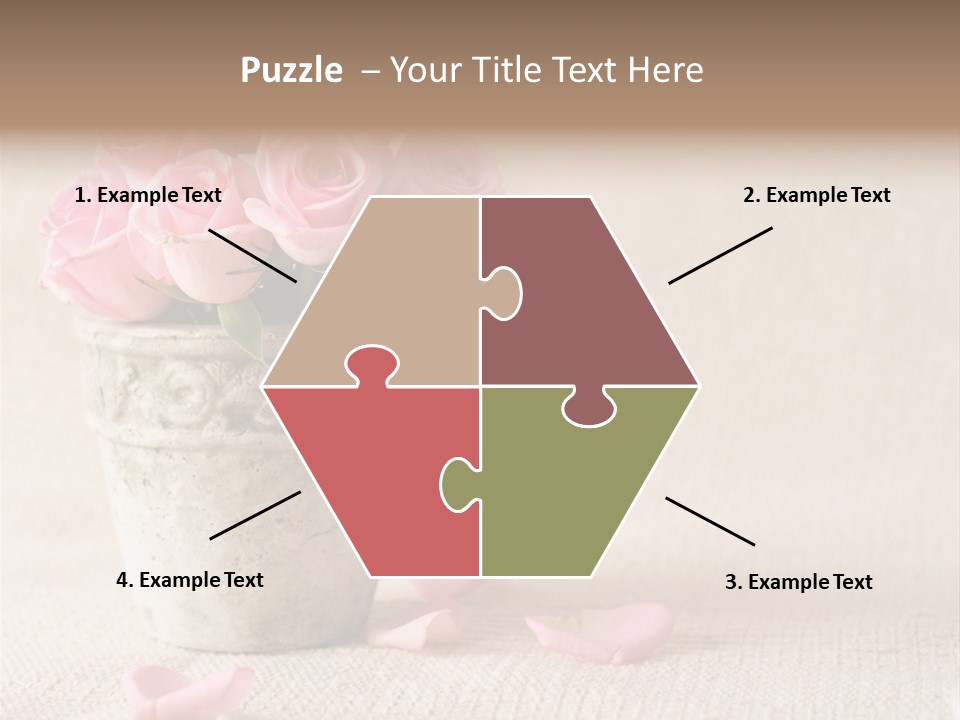 Rose Life Pink PowerPoint Template