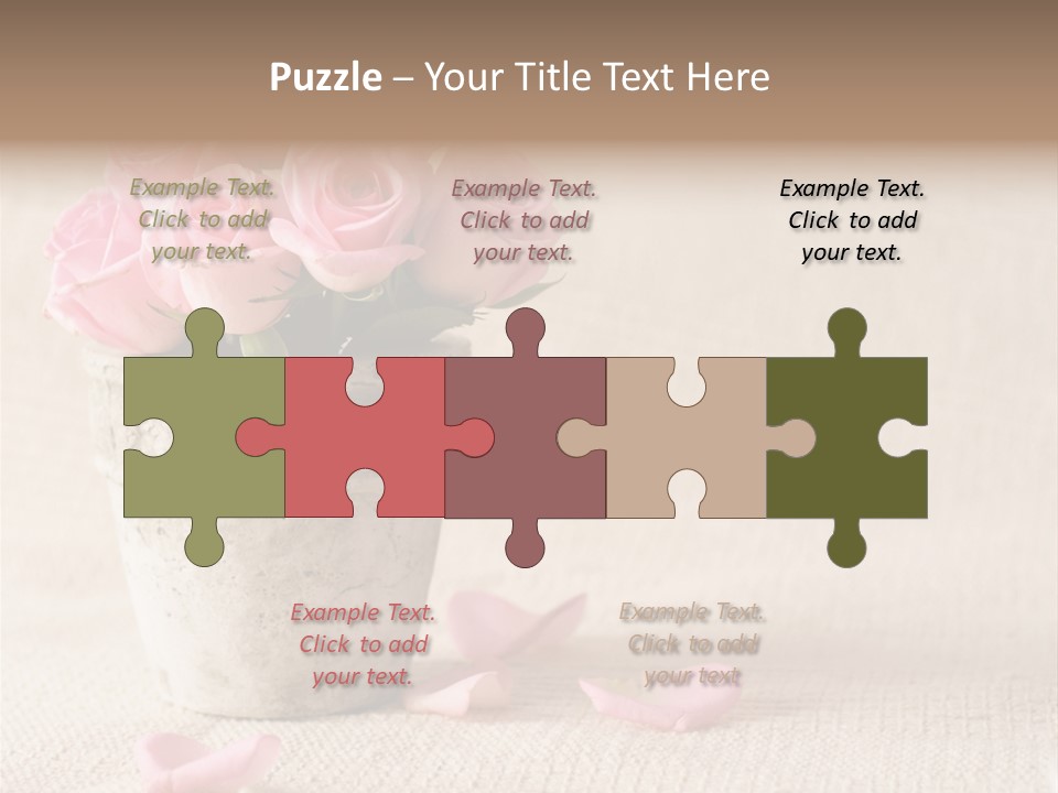 Rose Life Pink PowerPoint Template