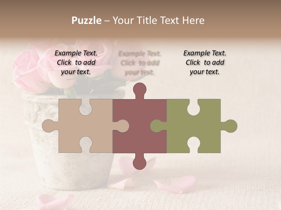 Rose Life Pink PowerPoint Template