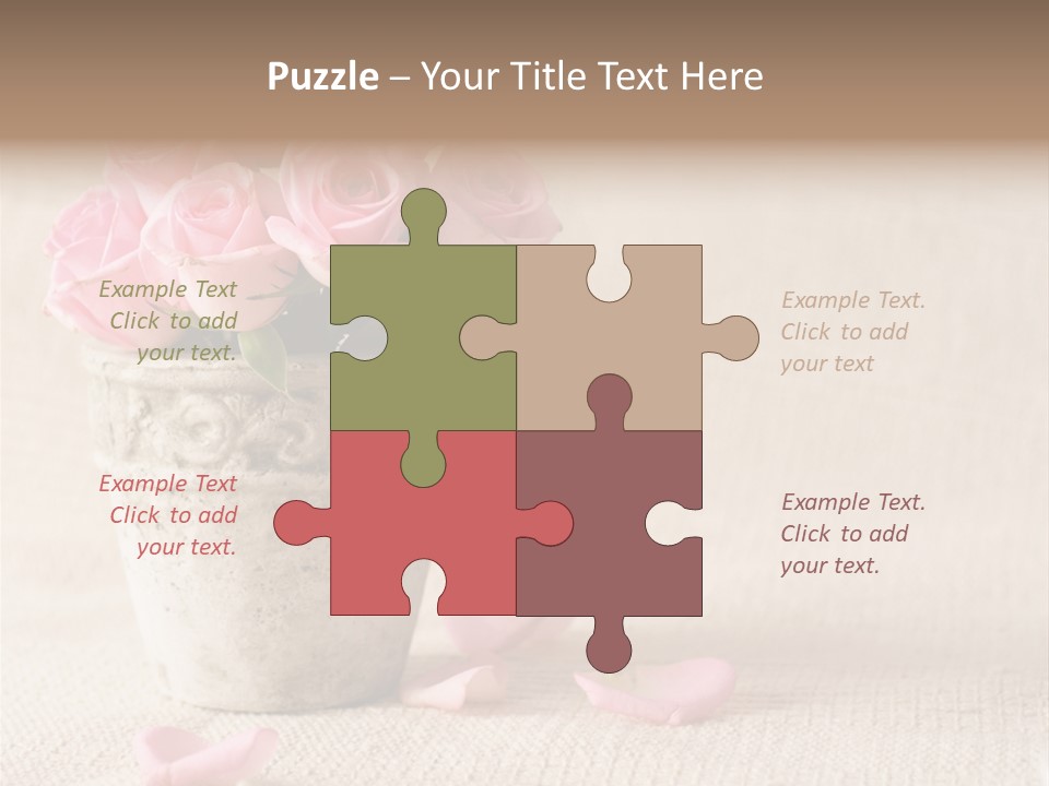 Rose Life Pink PowerPoint Template