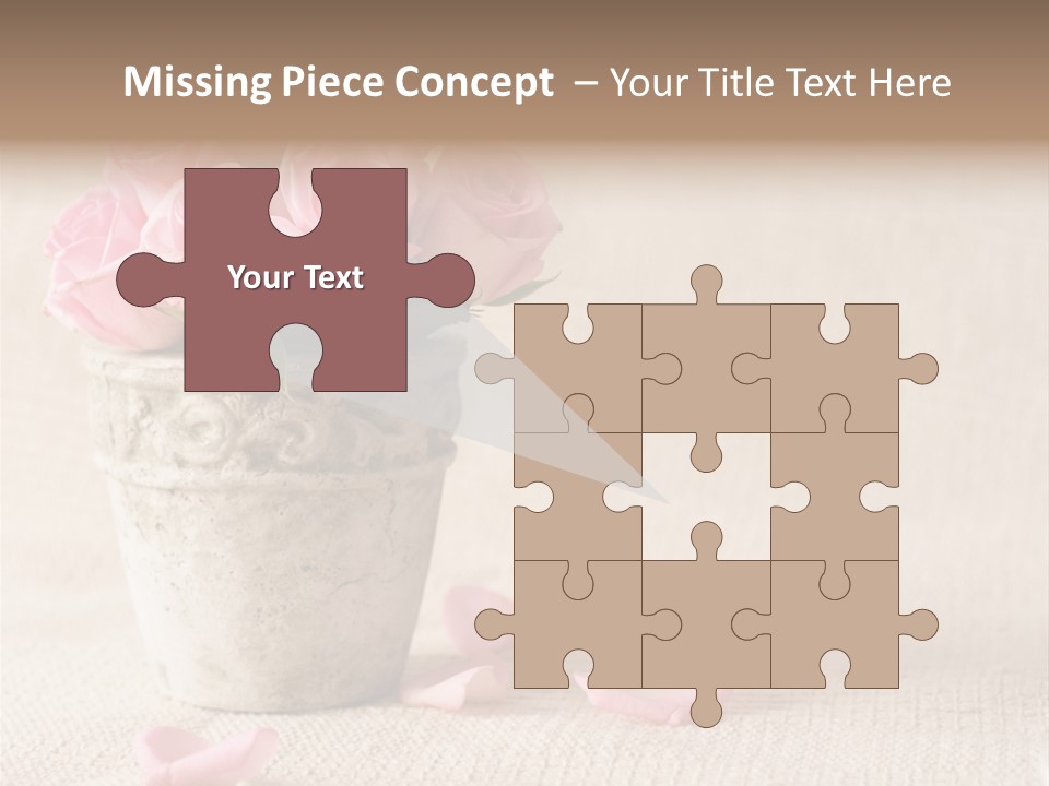 Rose Life Pink PowerPoint Template