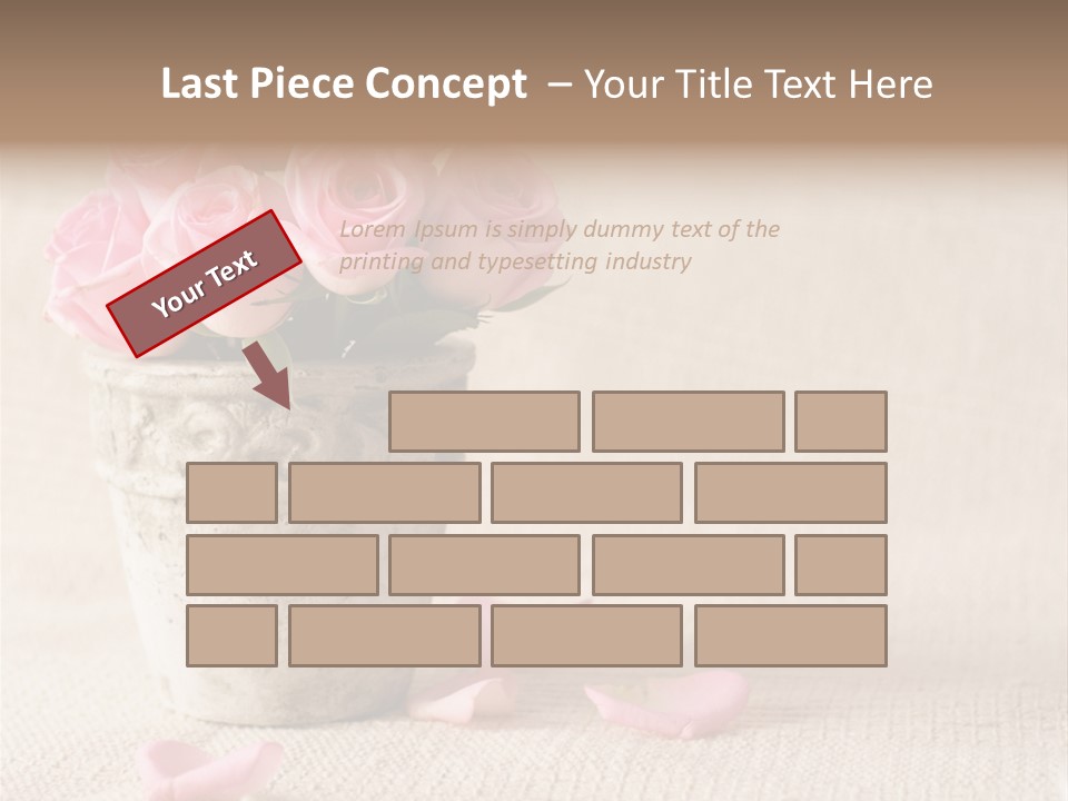 Rose Life Pink PowerPoint Template