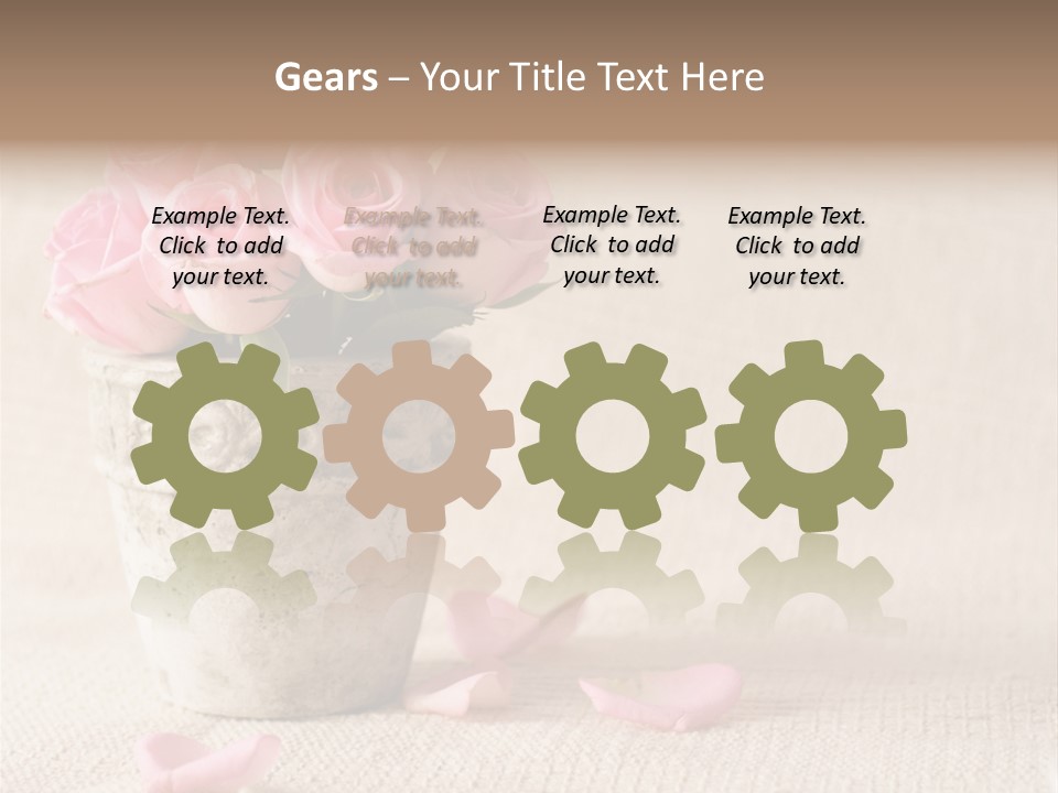 Rose Life Pink PowerPoint Template