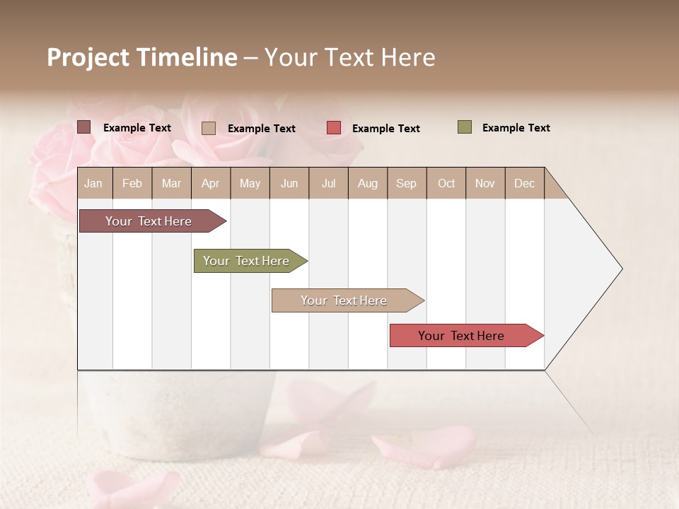 Rose Life Pink PowerPoint Template