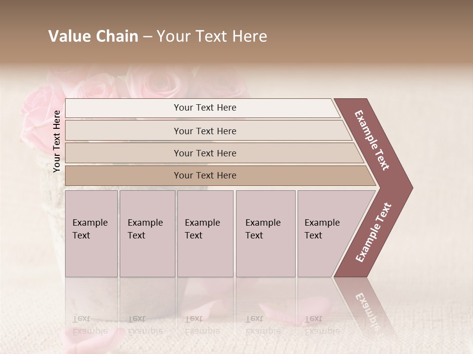 Rose Life Pink PowerPoint Template