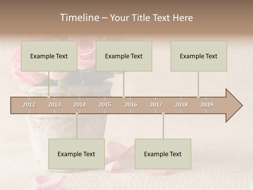 Rose Life Pink PowerPoint Template