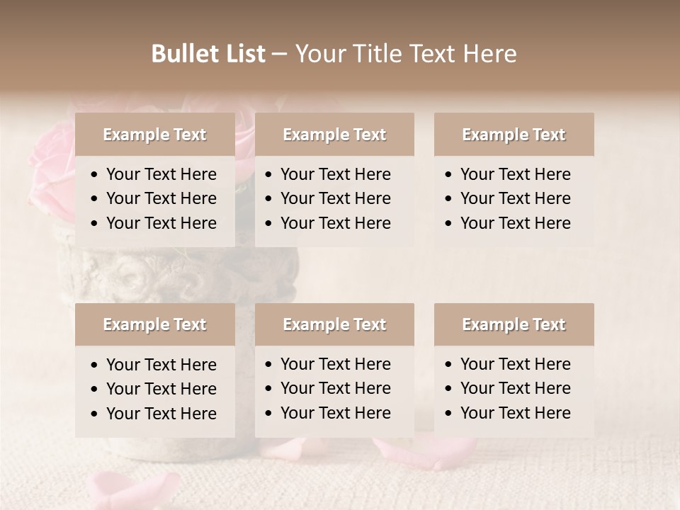 Rose Life Pink PowerPoint Template