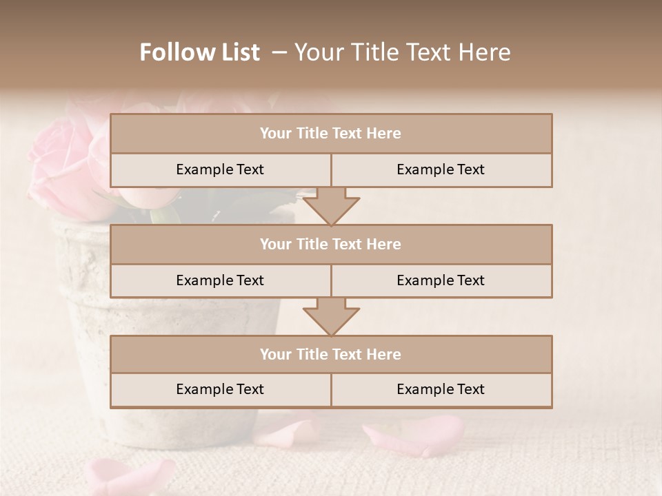 Rose Life Pink PowerPoint Template