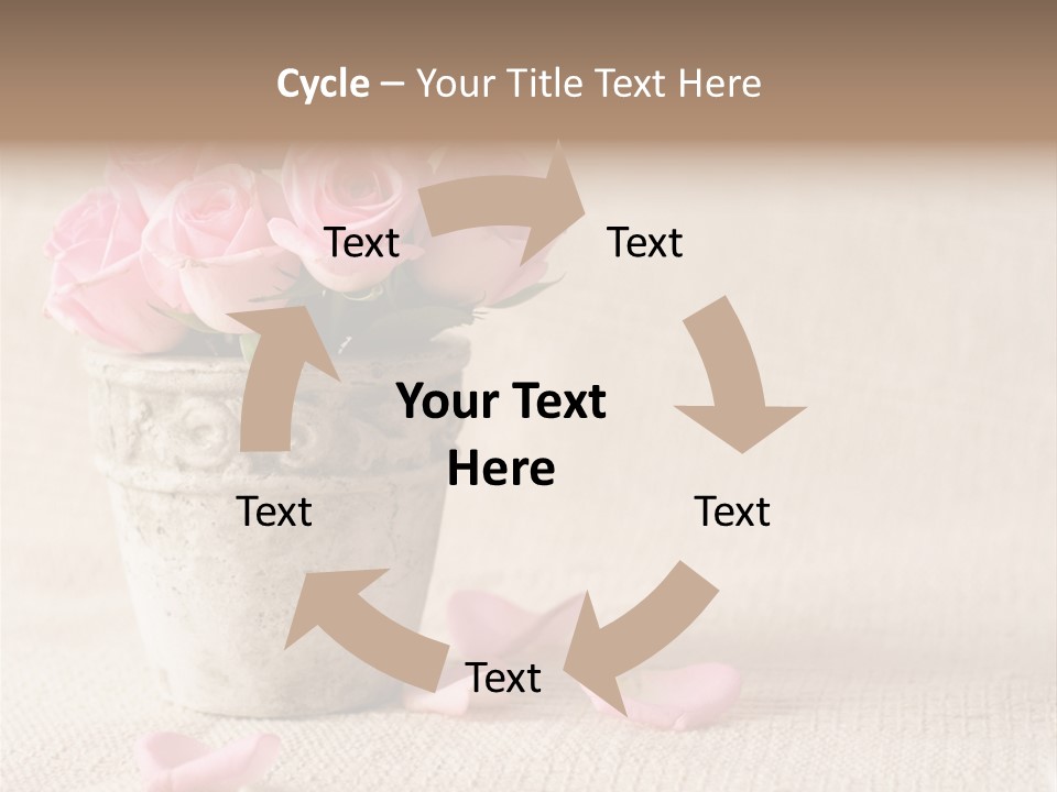 Rose Life Pink PowerPoint Template