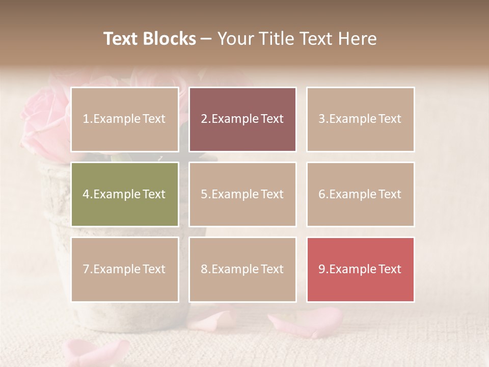 Rose Life Pink PowerPoint Template