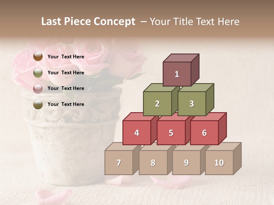 Rose Life Pink PowerPoint Template