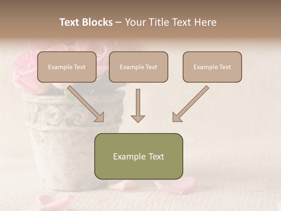 Rose Life Pink PowerPoint Template