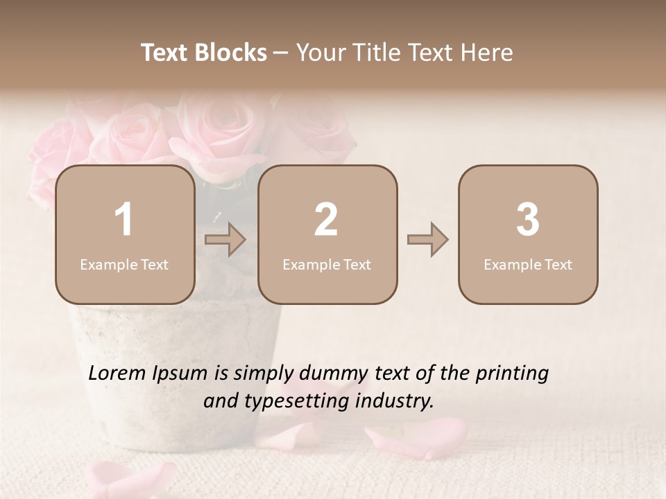 Rose Life Pink PowerPoint Template