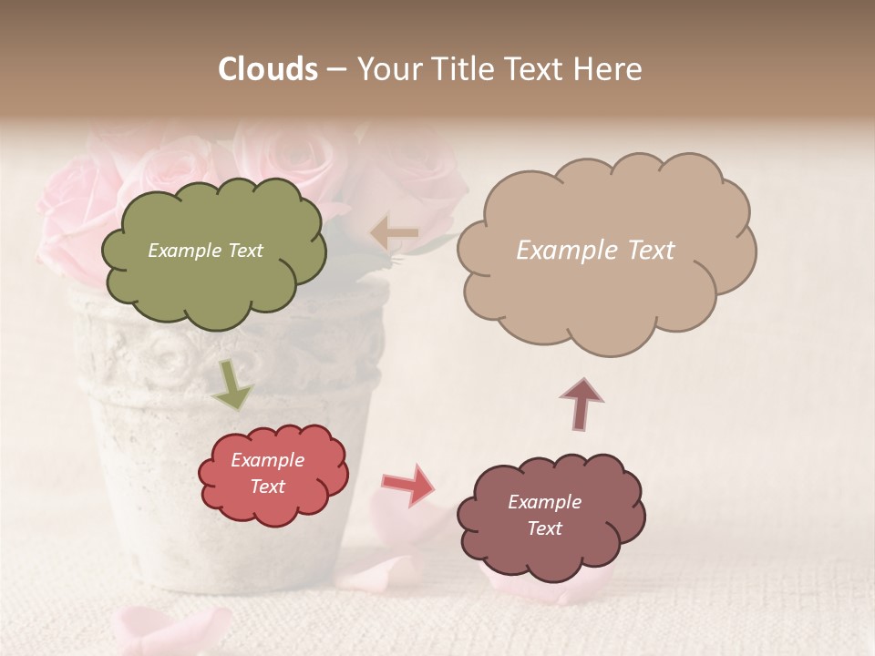 Rose Life Pink PowerPoint Template