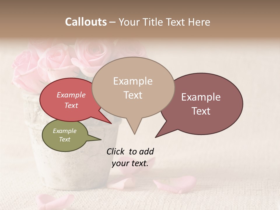 Rose Life Pink PowerPoint Template