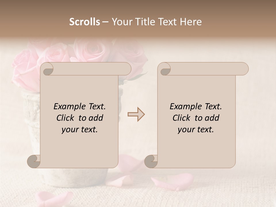 Rose Life Pink PowerPoint Template