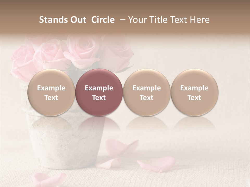 Rose Life Pink PowerPoint Template