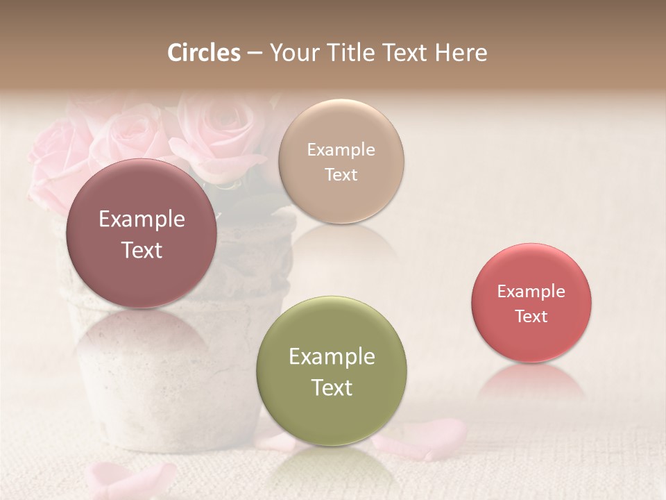 Rose Life Pink PowerPoint Template
