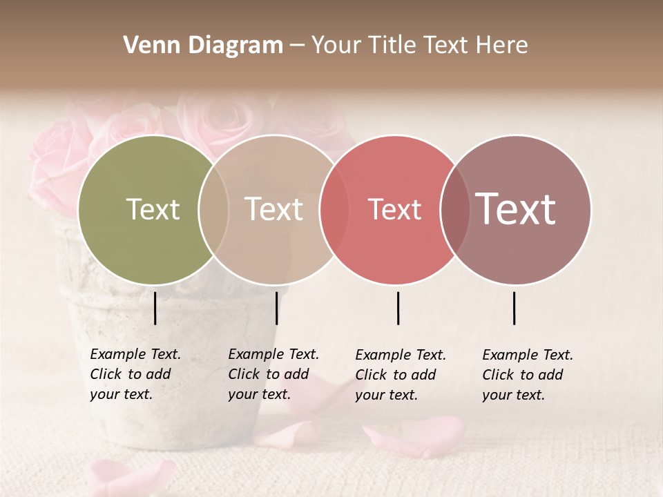 Rose Life Pink PowerPoint Template