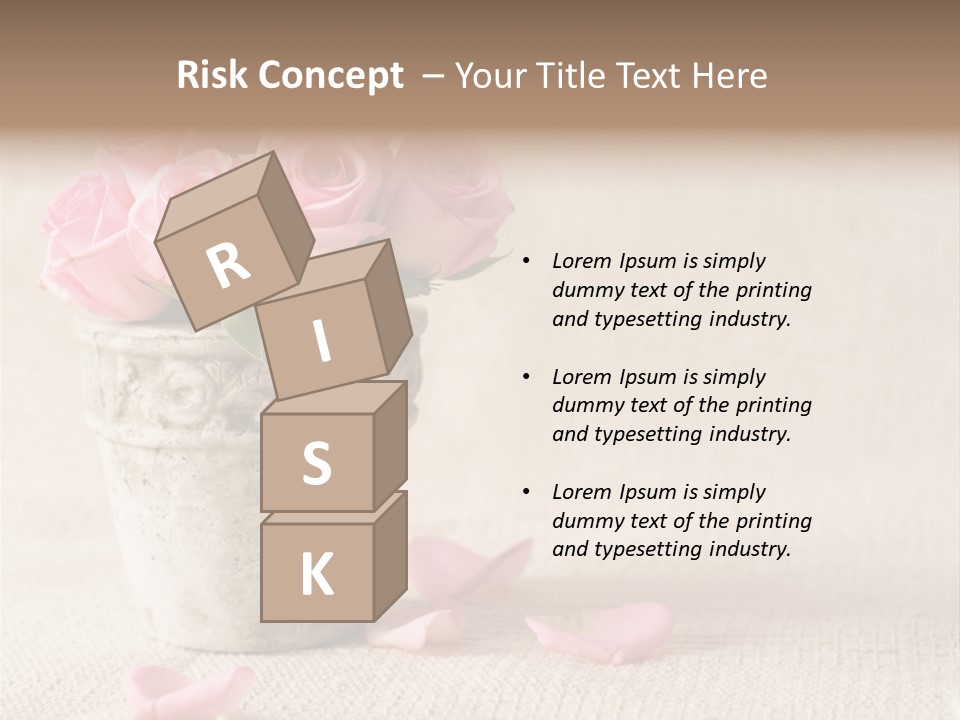 Rose Life Pink PowerPoint Template