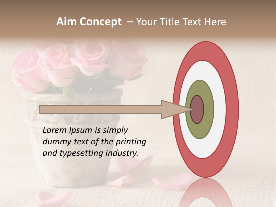 Rose Life Pink PowerPoint Template