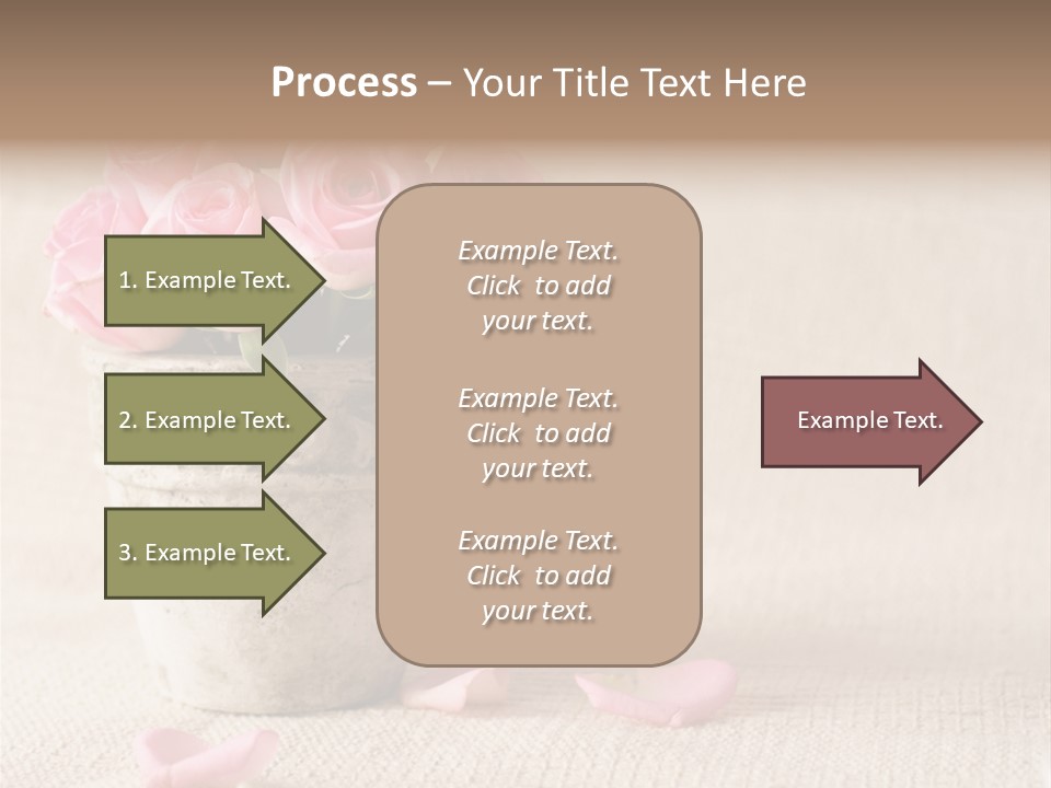 Rose Life Pink PowerPoint Template