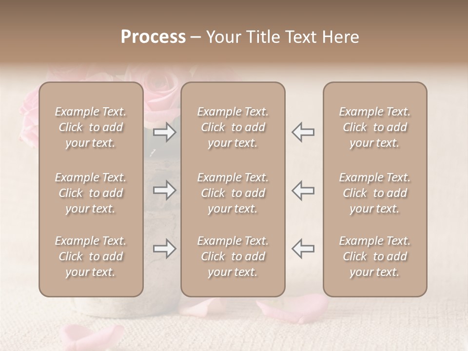 Rose Life Pink PowerPoint Template