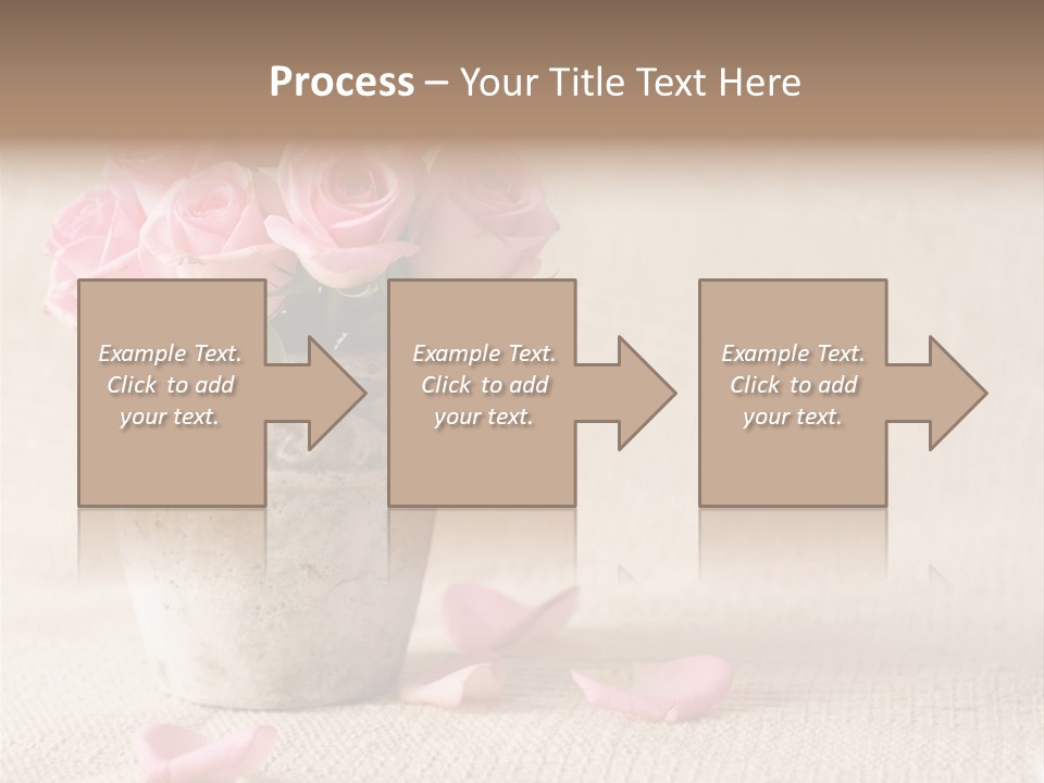 Rose Life Pink PowerPoint Template