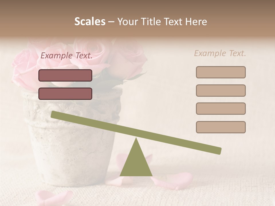 Rose Life Pink PowerPoint Template