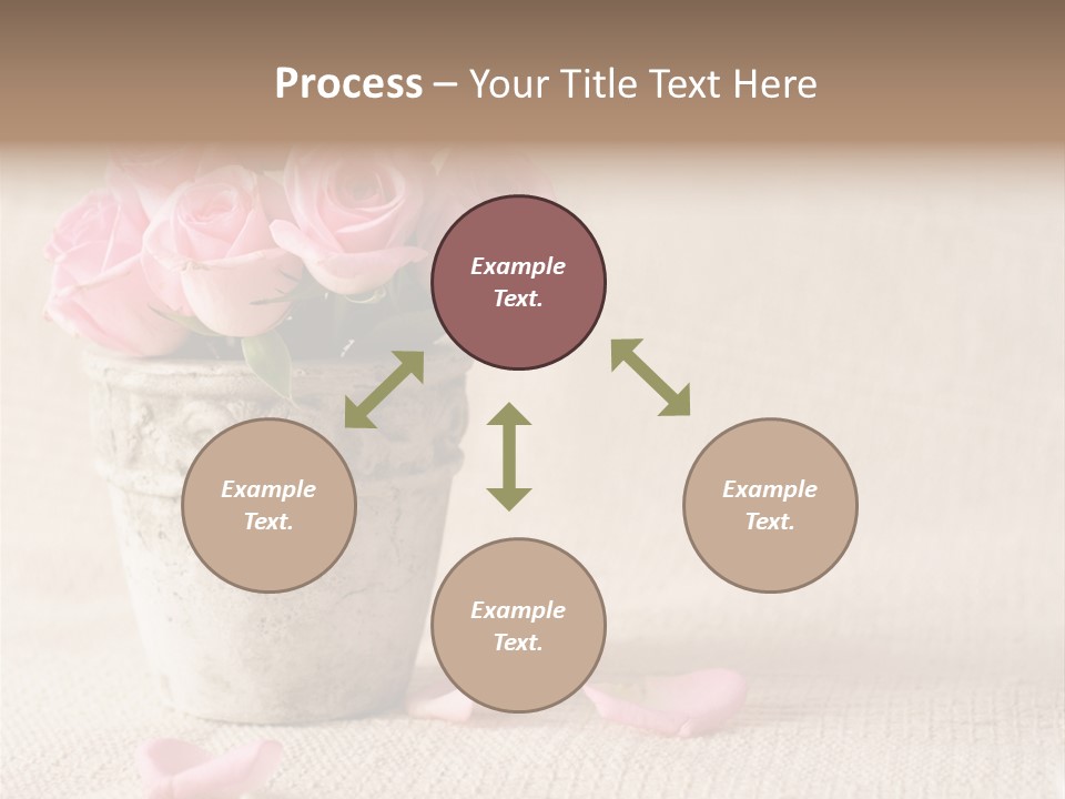 Rose Life Pink PowerPoint Template