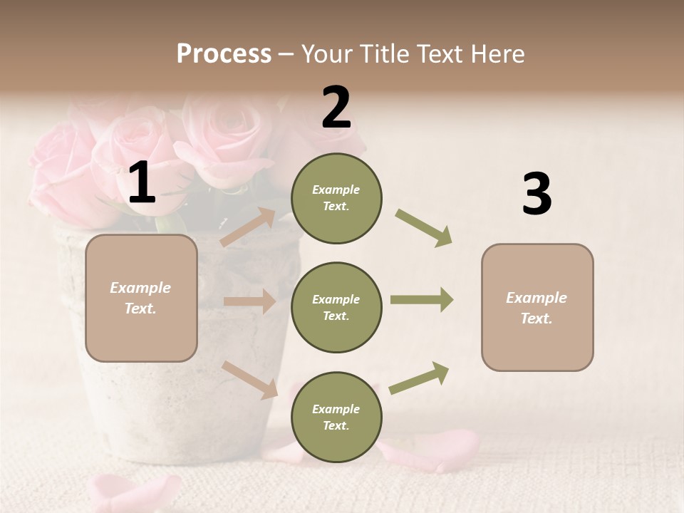 Rose Life Pink PowerPoint Template