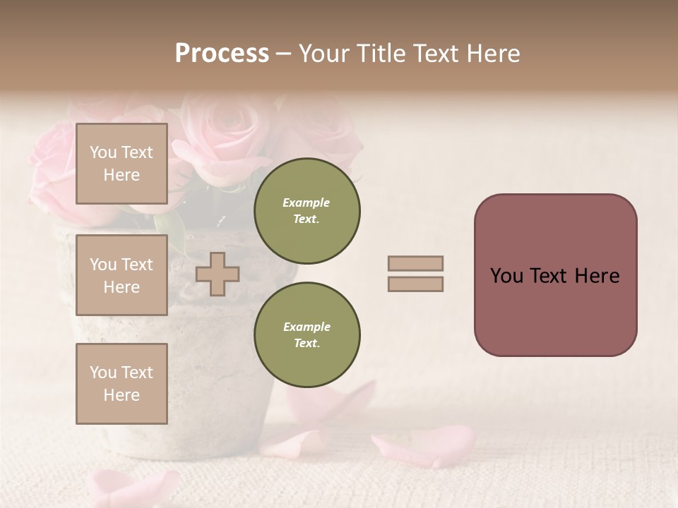 Rose Life Pink PowerPoint Template