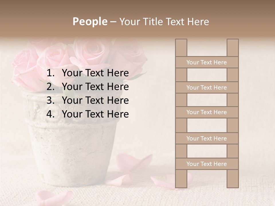 Rose Life Pink PowerPoint Template