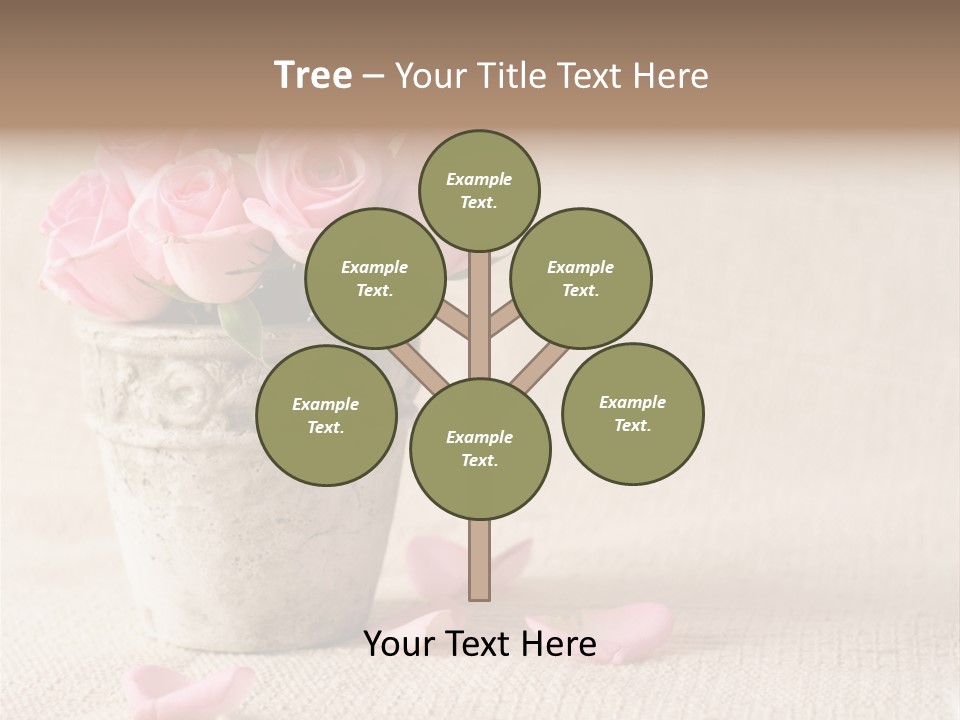 Rose Life Pink PowerPoint Template